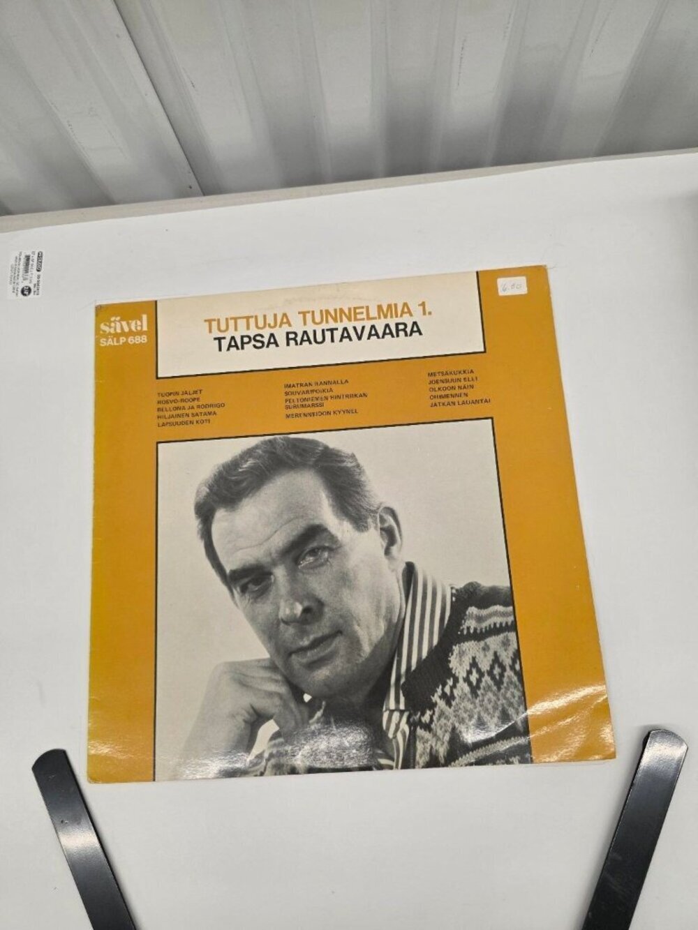 Tapsa Rautavaara – Tuttuja Tunnelmia 1. LP Sävel Finnish Folk Pop 33 RPM